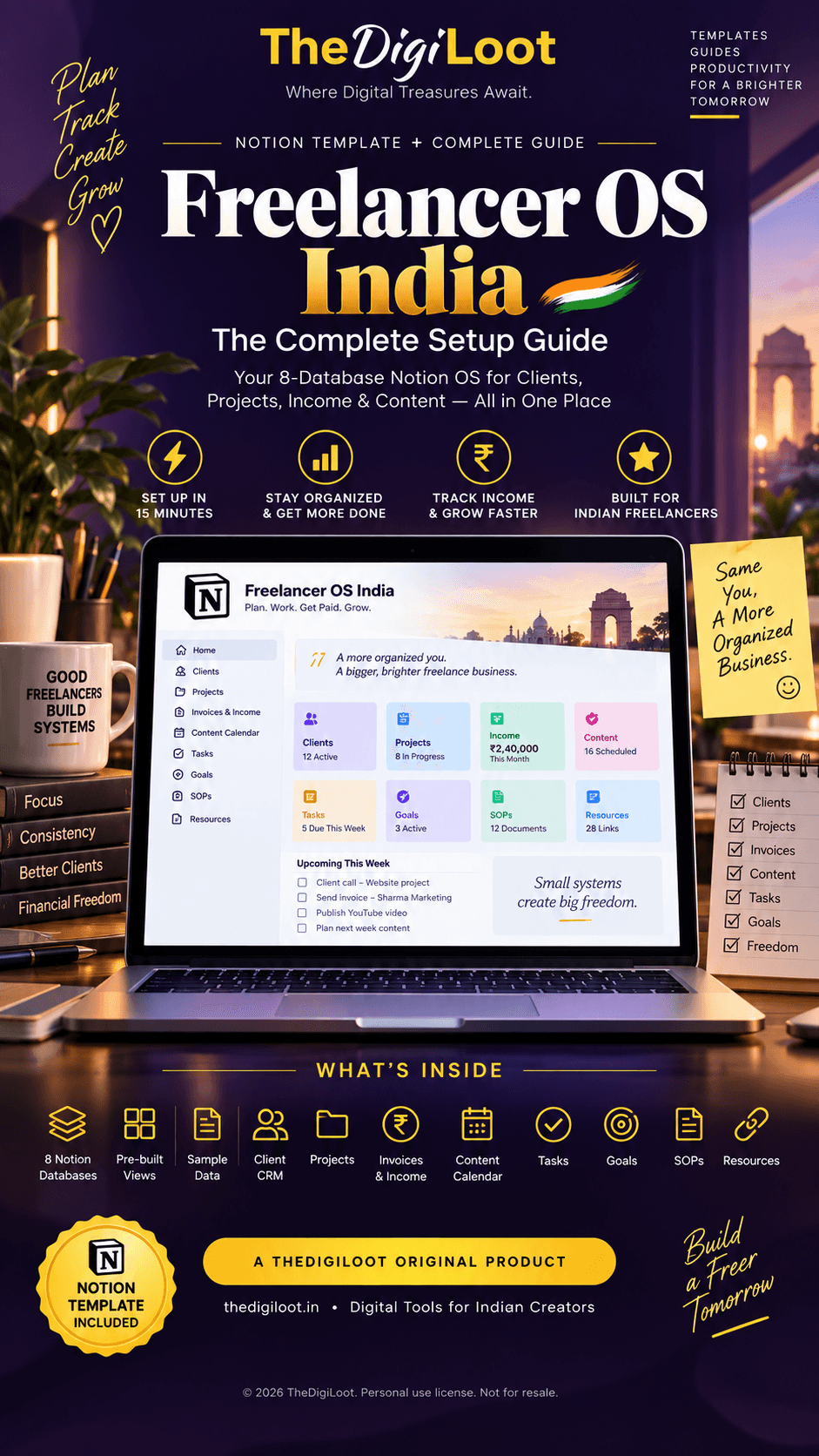 Freelancer OS India The Complete Notion Business System for Freelancers